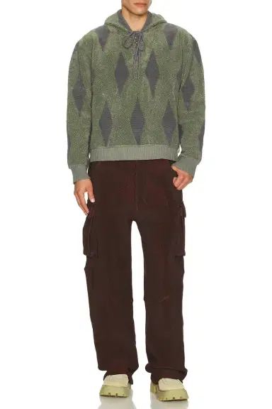 Isa Boulder Small Argyle Towel Hoodie | Thumbnail 4 Isa Boulder Small Argyle Towel Hoodie | Thumbnail 4