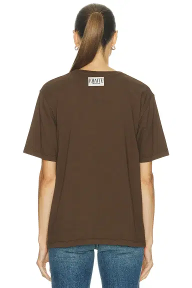 KHAITE Mae Short Sleeve Tee Shirt | Thumbnail 3 KHAITE Mae Short Sleeve Tee Shirt | Thumbnail 3
