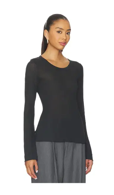 Skims Sheer Cotton Long Sleeve Top | Thumbnail 2 Skims Sheer Cotton Long Sleeve Top | Thumbnail 2