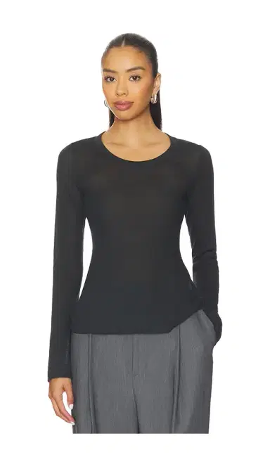 Skims Sheer Cotton Long Sleeve Top | Thumbnail 1 Skims Sheer Cotton Long Sleeve Top | Thumbnail 1