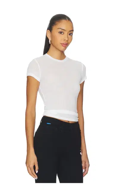 Skims Sheer Cotton Crewneck Standard T-Shirt | Thumbnail 2 Skims Sheer Cotton Crewneck Standard T-Shirt | Thumbnail 2