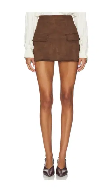 SNDYS Amelia Suede Mini Skirt | Thumbnail 1 SNDYS Amelia Suede Mini Skirt | Thumbnail 1
