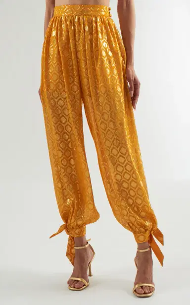 Taller Marmo Giuni Metallic Printed Silk-Blend Pants | Thumbnail 3 Taller Marmo Giuni Metallic Printed Silk-Blend Pants | Thumbnail 3