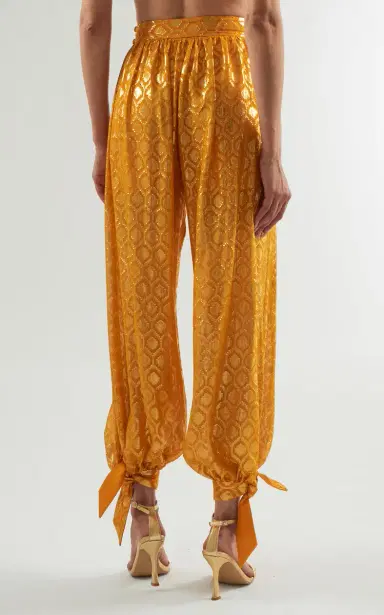 Taller Marmo Giuni Metallic Printed Silk-Blend Pants | Thumbnail 4 Taller Marmo Giuni Metallic Printed Silk-Blend Pants | Thumbnail 4