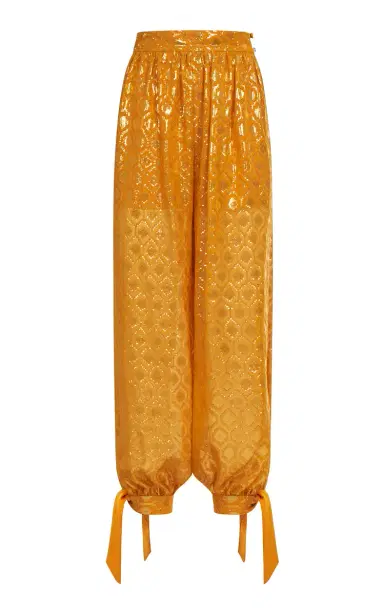 Taller Marmo Giuni Metallic Printed Silk-Blend Pants | Thumbnail 1 Taller Marmo Giuni Metallic Printed Silk-Blend Pants | Thumbnail 1