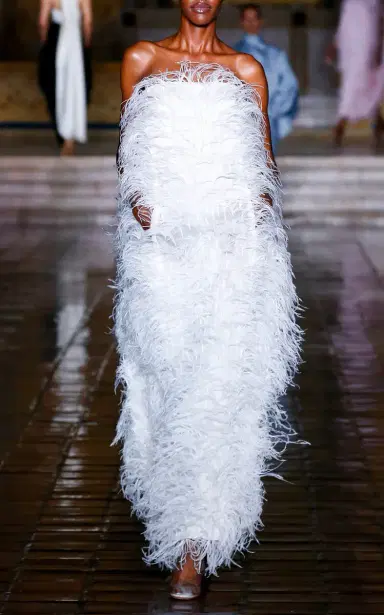 Atelier Prabal Gurung Hand-Feathered Satin-Faced Organza Maxi Dress | Thumbnail 2 Atelier Prabal Gurung Hand-Feathered Satin-Faced Organza Maxi Dress | Thumbnail 2