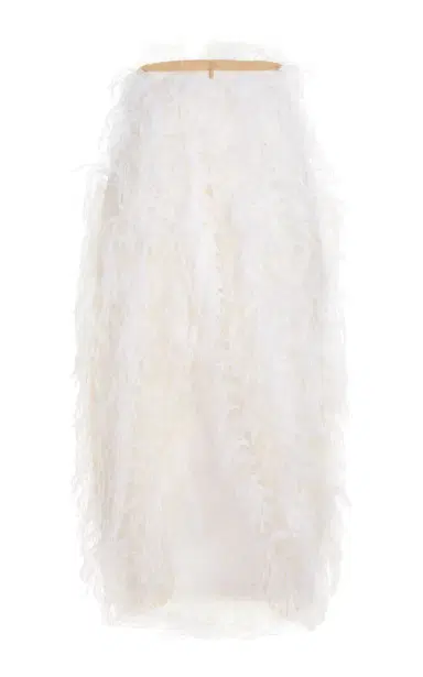 Atelier Prabal Gurung Hand-Feathered Satin-Faced Organza Maxi Dress | Thumbnail 3 Atelier Prabal Gurung Hand-Feathered Satin-Faced Organza Maxi Dress | Thumbnail 3