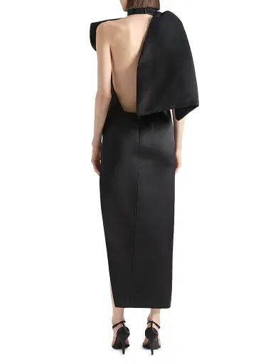 Givenchy Women's Evening Dress in Satin - Black | Thumbnail 3 Givenchy Women's Evening Dress in Satin - Black | Thumbnail 3
