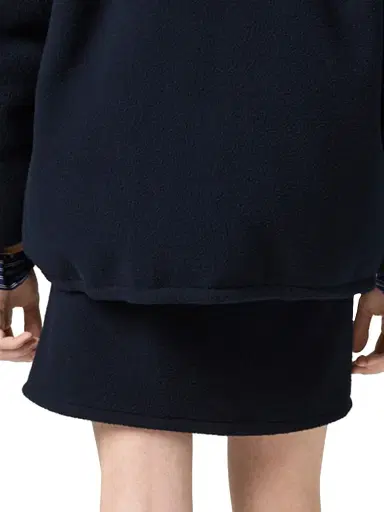 Miu Miu Women's Fleece Miniskirt - Blue | Thumbnail 3 Miu Miu Women's Fleece Miniskirt - Blue | Thumbnail 3