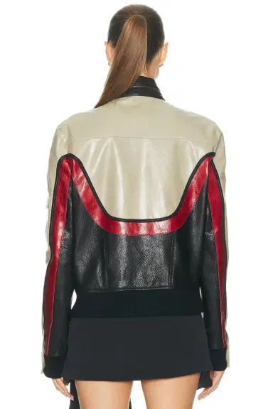 Coperni C Logo Leather Jacket | Thumbnail 3 Coperni C Logo Leather Jacket | Thumbnail 3
