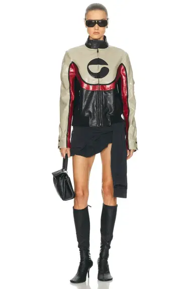 Coperni C Logo Leather Jacket | Thumbnail 4 Coperni C Logo Leather Jacket | Thumbnail 4