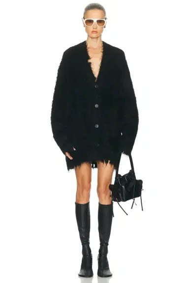 Acne Studios Kaul Hairy Cardigan | Thumbnail 1 Acne Studios Kaul Hairy Cardigan | Thumbnail 1