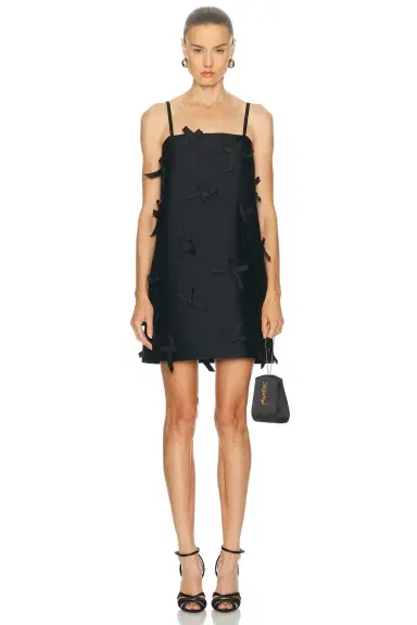 Jil Sander Bow Pressed Mini Dress | Thumbnail 1 Jil Sander Bow Pressed Mini Dress | Thumbnail 1