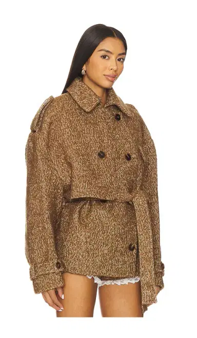 Yuhan Wang Herringbone Coat | Thumbnail 2 Yuhan Wang Herringbone Coat | Thumbnail 2