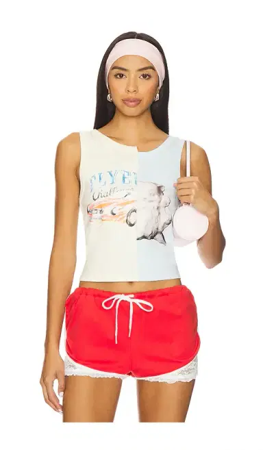 Yuhan Wang Patchwork Printed Tank Top | Thumbnail 1 Yuhan Wang Patchwork Printed Tank Top | Thumbnail 1