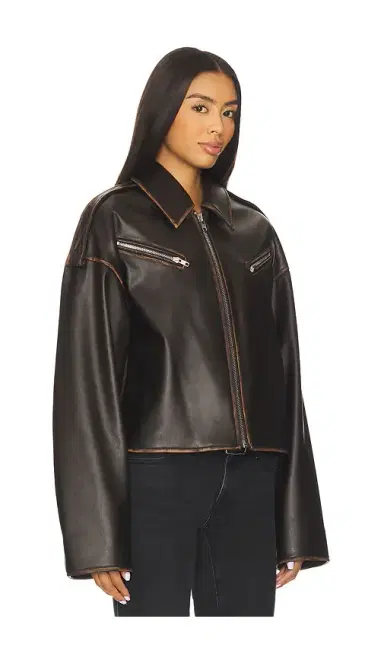 Lovers and Friends Esther Faux Leather Jacket | Thumbnail 2 Lovers and Friends Esther Faux Leather Jacket | Thumbnail 2