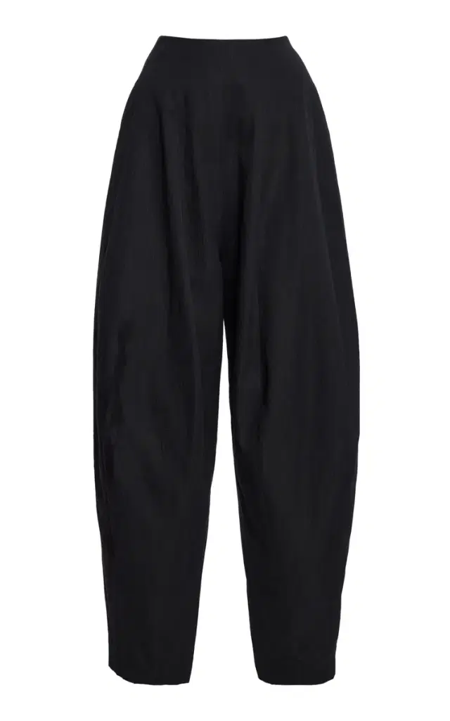 Blaine Cotton Jacquard Long Pants - Black Blaine Cotton Jacquard Long Pants - Black