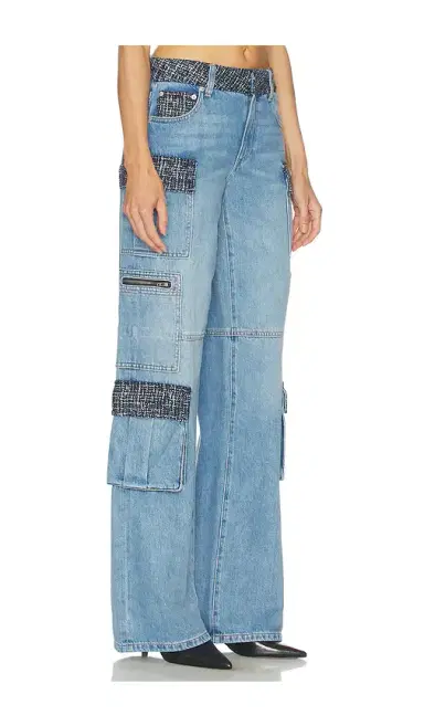 Alice + Olivia Alice + Olivia Cay Baggy Denim Cargo | Thumbnail 2 Alice + Olivia Alice + Olivia Cay Baggy Denim Cargo | Thumbnail 2