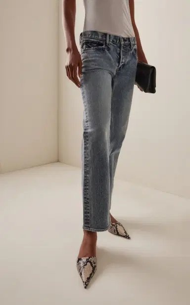 MOUSSY VINTAGE Wellesley Stretch Low-Rise Straight-Leg Jeans | Thumbnail 3 MOUSSY VINTAGE Wellesley Stretch Low-Rise Straight-Leg Jeans | Thumbnail 3