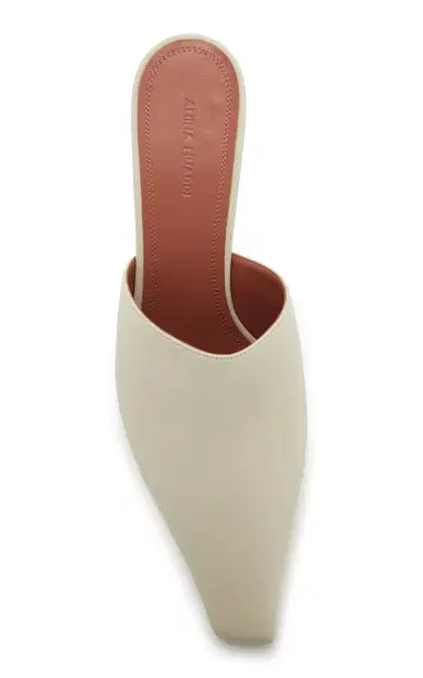 Amina Muaddi Jamie Leather Mules | Thumbnail 3 Amina Muaddi Jamie Leather Mules | Thumbnail 3