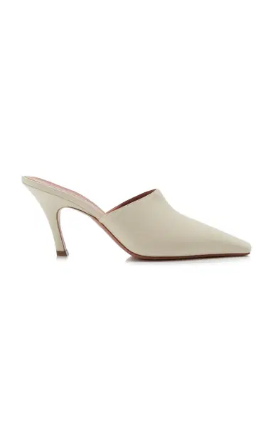 Amina Muaddi Jamie Leather Mules | Thumbnail 6 Amina Muaddi Jamie Leather Mules | Thumbnail 6
