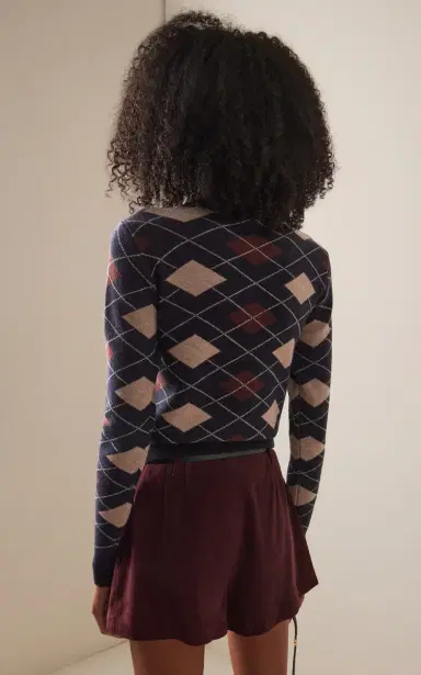 Favorite Daughter The Henry Argyle Sweater | Thumbnail 4 Favorite Daughter The Henry Argyle Sweater | Thumbnail 4