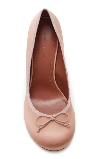 Amina Muaddi Lila Satin Ballet Pumps | Thumbnail 3 Amina Muaddi Lila Satin Ballet Pumps | Thumbnail 3