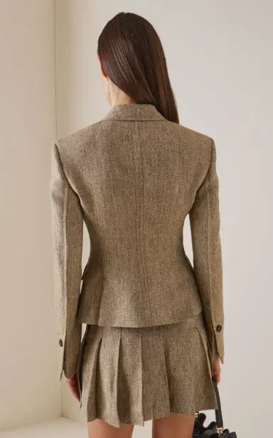 Ferragamo Tailored Linen Single-Breasted Blazer | Thumbnail 4 Ferragamo Tailored Linen Single-Breasted Blazer | Thumbnail 4