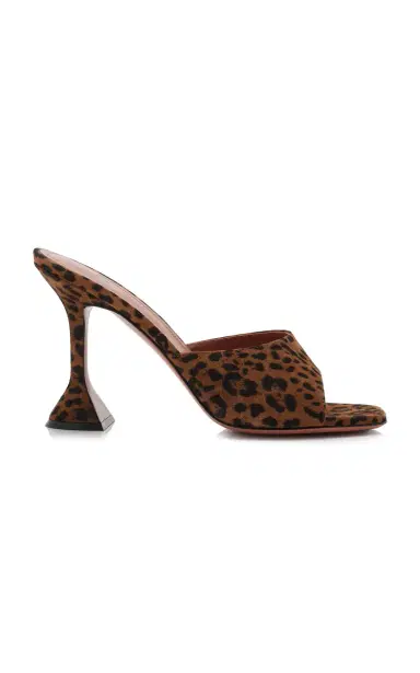 Amina Muaddi Lupita Leopard Suede Mules | Thumbnail 6 Amina Muaddi Lupita Leopard Suede Mules | Thumbnail 6