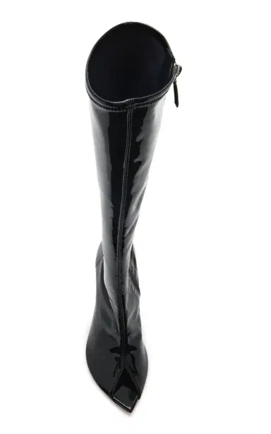Amina Muaddi Bruna Latex Knee Boots | Thumbnail 3 Amina Muaddi Bruna Latex Knee Boots | Thumbnail 3