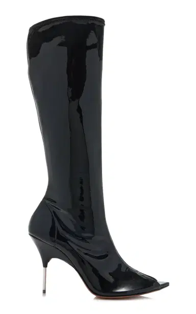 Amina Muaddi Bruna Latex Knee Boots | Thumbnail 6 Amina Muaddi Bruna Latex Knee Boots | Thumbnail 6