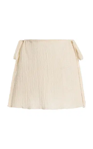 MARE PERPETUA Shine Cotton Mini Skirt | Thumbnail 1 MARE PERPETUA Shine Cotton Mini Skirt | Thumbnail 1