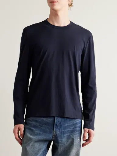 James Perse Combed Cotton-Jersey T-Shirt - Men | Thumbnail 3 James Perse Combed Cotton-Jersey T-Shirt - Men | Thumbnail 3