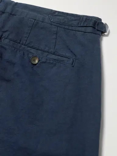MR P. Mike Straight-Leg Organic Cotton and Linen-Blend Twill Trousers - Men | Thumbnail 5 MR P. Mike Straight-Leg Organic Cotton and Linen-Blend Twill Trousers - Men | Thumbnail 5