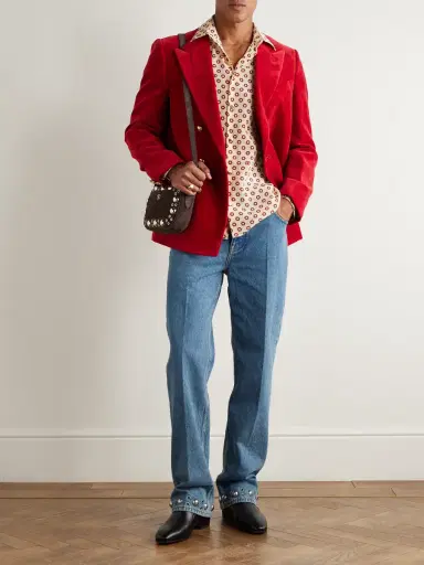 Valentino Garavani Printed Silk Crepe de Chine Shirt - Men | Thumbnail 2 Valentino Garavani Printed Silk Crepe de Chine Shirt - Men | Thumbnail 2