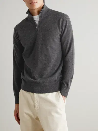 MR P. James Cashmere Half-Zip Sweater - Men | Thumbnail 3 MR P. James Cashmere Half-Zip Sweater - Men | Thumbnail 3