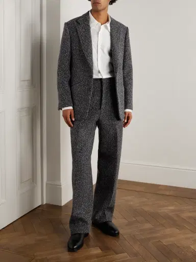 Zegna Straight-Leg Wool and Cashmere-Blend Suit Trousers - Men | Thumbnail 2 Zegna Straight-Leg Wool and Cashmere-Blend Suit Trousers - Men | Thumbnail 2