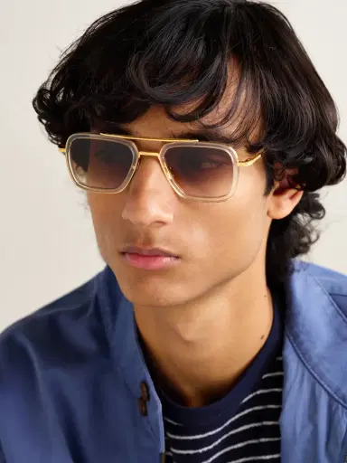 DITA Aviator-Style Gold-Tone and Acetate Sunglasses - Men | Thumbnail 2 DITA Aviator-Style Gold-Tone and Acetate Sunglasses - Men | Thumbnail 2