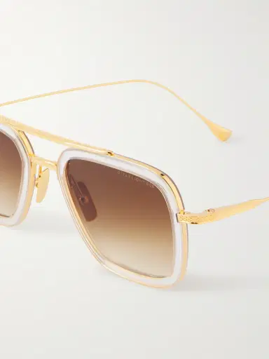 DITA Aviator-Style Gold-Tone and Acetate Sunglasses - Men | Thumbnail 3 DITA Aviator-Style Gold-Tone and Acetate Sunglasses - Men | Thumbnail 3