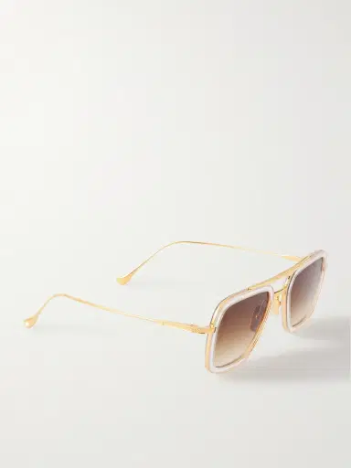 DITA Aviator-Style Gold-Tone and Acetate Sunglasses - Men | Thumbnail 4 DITA Aviator-Style Gold-Tone and Acetate Sunglasses - Men | Thumbnail 4