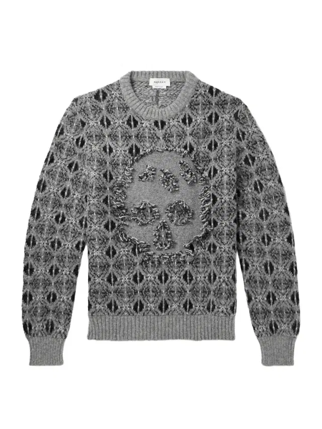 Fair Isle Knitted Sweater - Men Fair Isle Knitted Sweater - Men