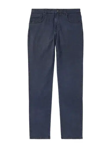 Purdey Slim-Fit Straight-Leg Cotton-Blend Twill Trousers - Men | Thumbnail 1 Purdey Slim-Fit Straight-Leg Cotton-Blend Twill Trousers - Men | Thumbnail 1