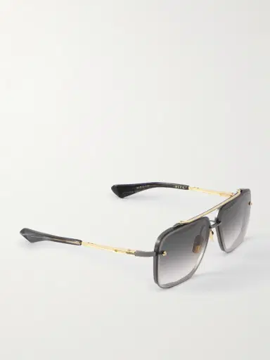 DITA Mach-Six Aviator-Style Gold-Tone and Rhodium Sunglasses - Men | Thumbnail 4 DITA Mach-Six Aviator-Style Gold-Tone and Rhodium Sunglasses - Men | Thumbnail 4