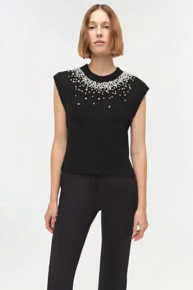 Simkhai Candra Embellished Knit Vest | Thumbnail 3 Simkhai Candra Embellished Knit Vest | Thumbnail 3