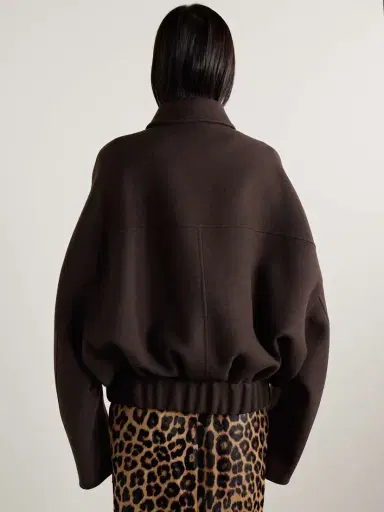 Khaite Odin Oversized Wool Bomber Jacket | Thumbnail 3 Khaite Odin Oversized Wool Bomber Jacket | Thumbnail 3