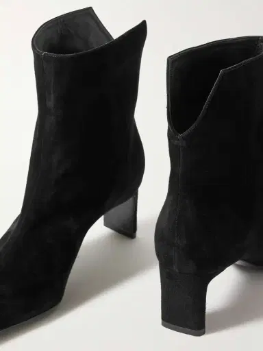 Khaite Ona Suede Ankle Boots | Thumbnail 4 Khaite Ona Suede Ankle Boots | Thumbnail 4