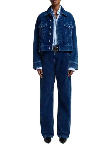 7 For All Mankind Women's Tess Courduroy Straight-Leg Trousers - Oxnard - Size 29 | Thumbnail 2 7 For All Mankind Women's Tess Courduroy Straight-Leg Trousers - Oxnard - Size 29 | Thumbnail 2