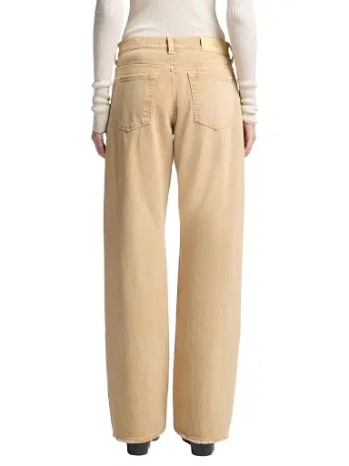 7 For All Mankind Women's Twisted Tess Cotton Trousers - Sandune - Size 31 | Thumbnail 5 7 For All Mankind Women's Twisted Tess Cotton Trousers - Sandune - Size 31 | Thumbnail 5