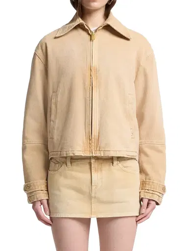 7 For All Mankind Women's Workwear Cotton Jacket - Sandune | Thumbnail 3 7 For All Mankind Women's Workwear Cotton Jacket - Sandune | Thumbnail 3