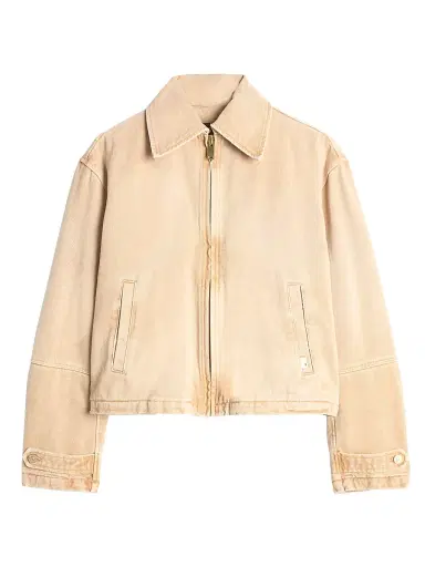 7 For All Mankind Women's Workwear Cotton Jacket - Sandune | Thumbnail 1 7 For All Mankind Women's Workwear Cotton Jacket - Sandune | Thumbnail 1